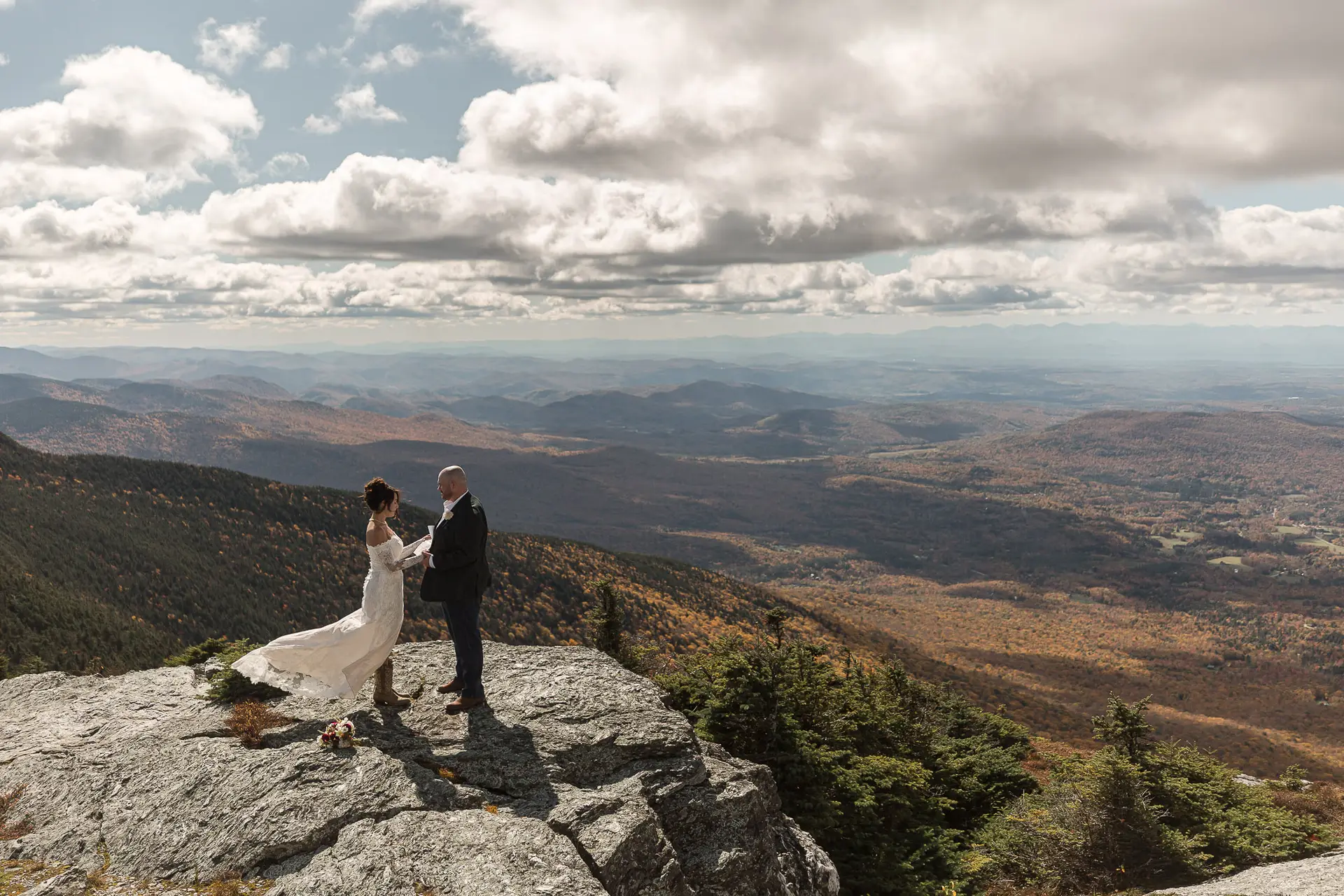 Mount Mansfield Adventure Elopement Stowe Vermont