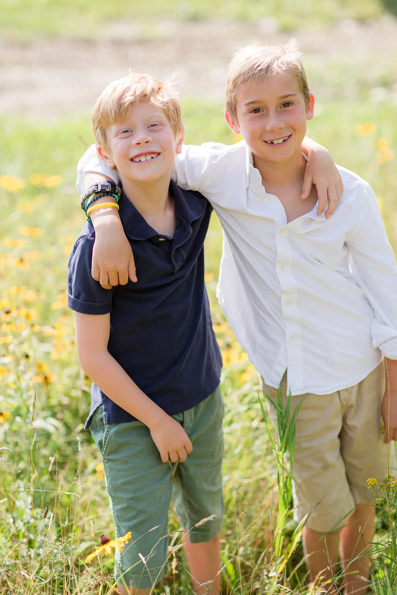 Brothers pose for the camera at Sugarbush Resort