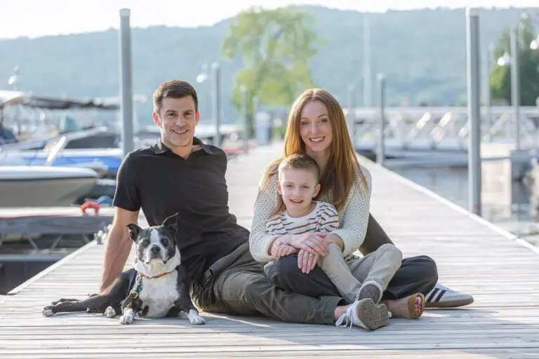 A Vermont family portrait session at Basin Harbor Club