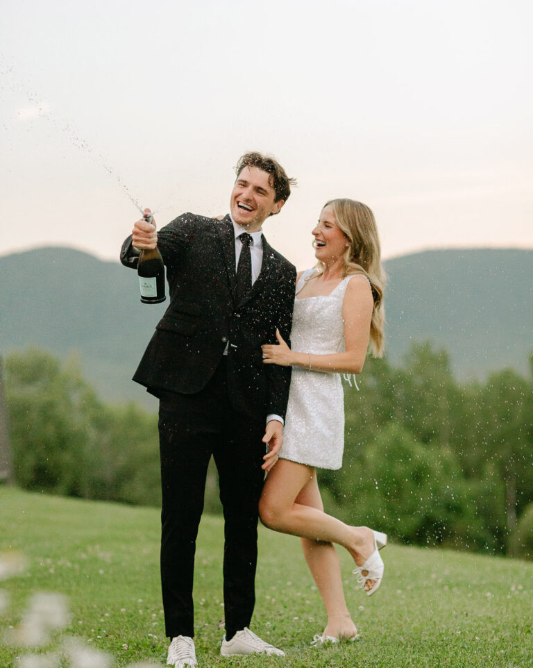 toast at sunset at the mountaintop inn