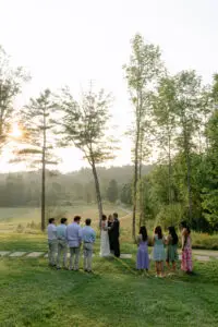 sunset small wedding elopement ceremony