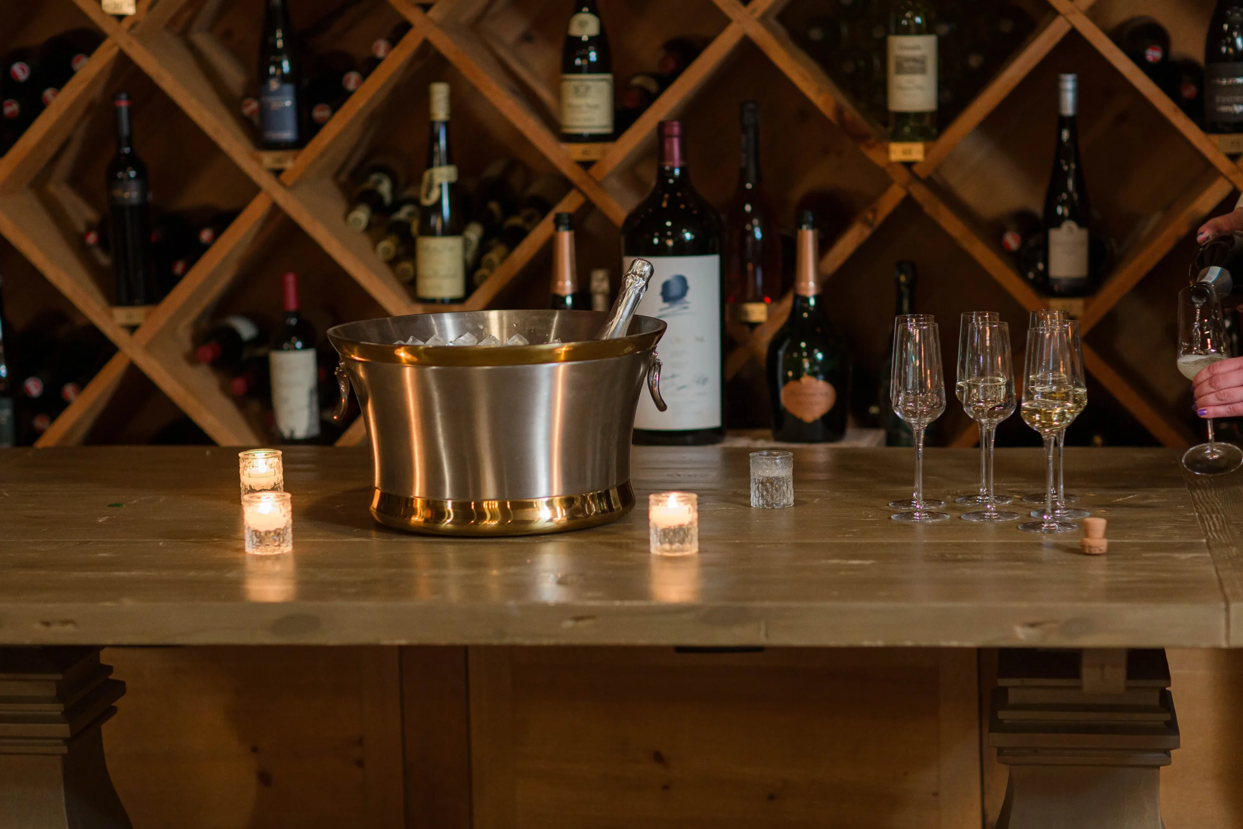 Opus One wine at the Hermitage Inn Wine Cellar Proposal