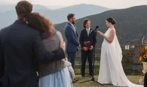 a couple weds on the summit of Jay Peak
